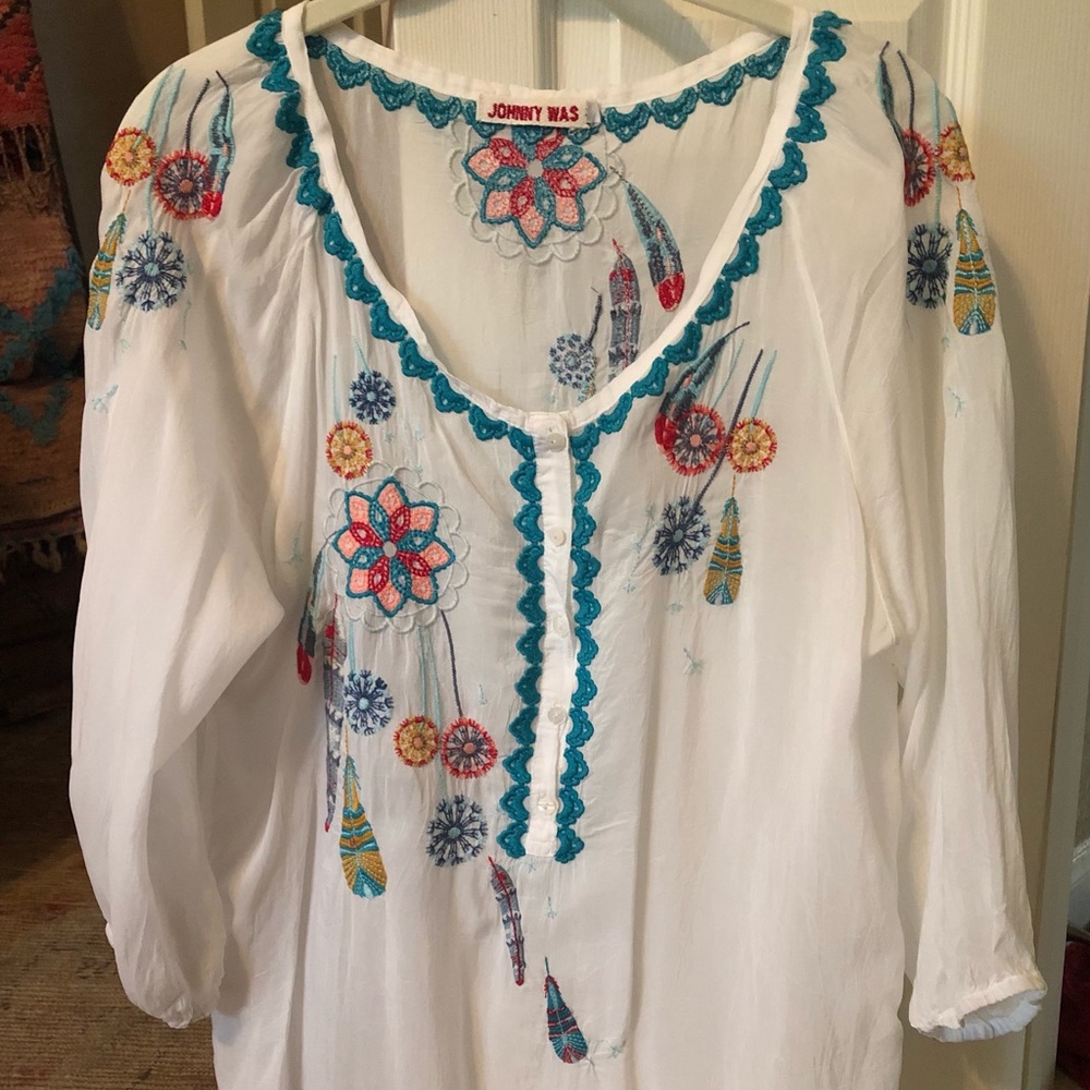 Johnny Was top size M never worn